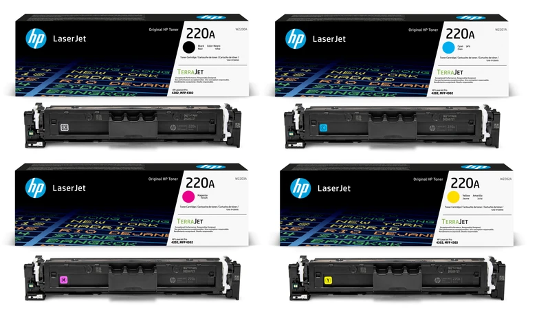HP 220A 4 Colour Toner Cartridge Multipack
