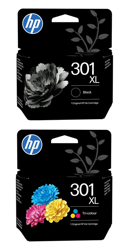 HP 301XL High Capacity Black & Tri-Colour Ink Cartridge Multipack
