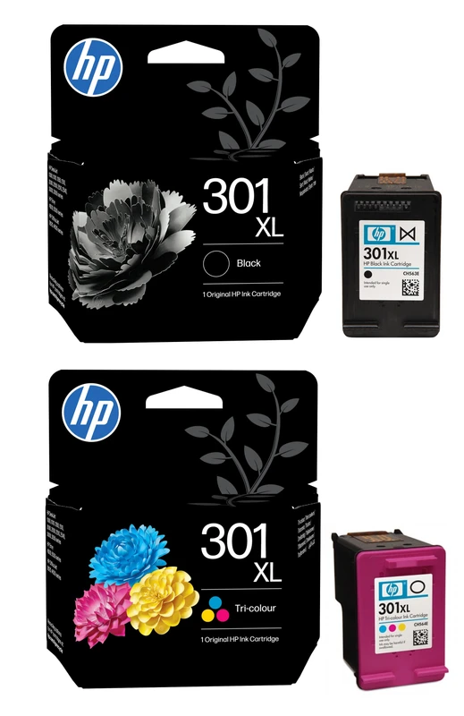 HP 301XL High Capacity Black & Tri-Colour Ink Cartridge Multipack