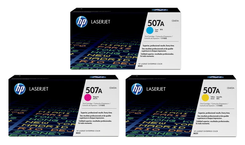 HP 507 3 Colour Toner Cartridge Multipack