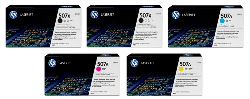 HP 507 5 Colour Toner Cartridge Multipack