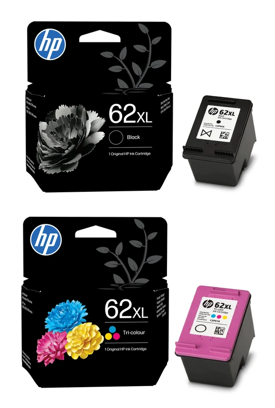 HP 62XL High Capacity Black & Tri-Colour Ink Cartridge Multipack