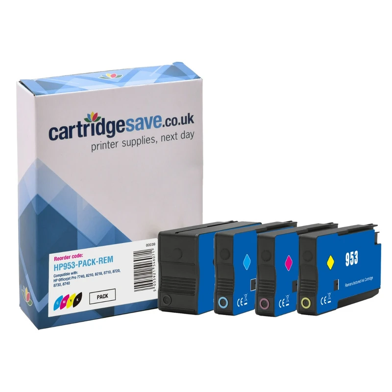 Compatible HP 953 4 Colour Ink Cartridge Multipack (6ZC69AE)