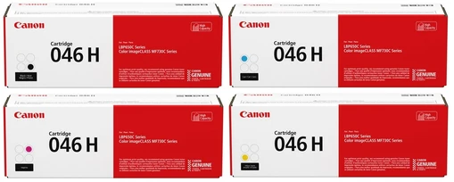 Canon 046H High Capacity 4 Colour Toner Cartridge Multipack