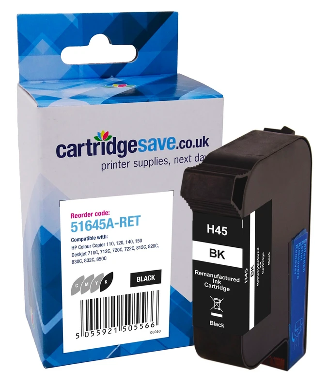 Compatible HP 45 High Capacity Black Printer Cartridge - (51645AE)