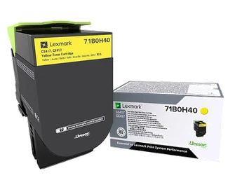 Lexmark 71B0H40 High Capacity Yellow Toner Cartridge