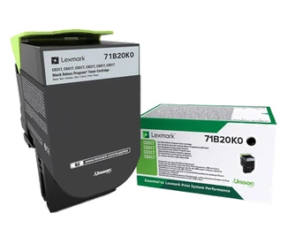 Lexmark 71B20K0 Black Return Program Toner Cartridge