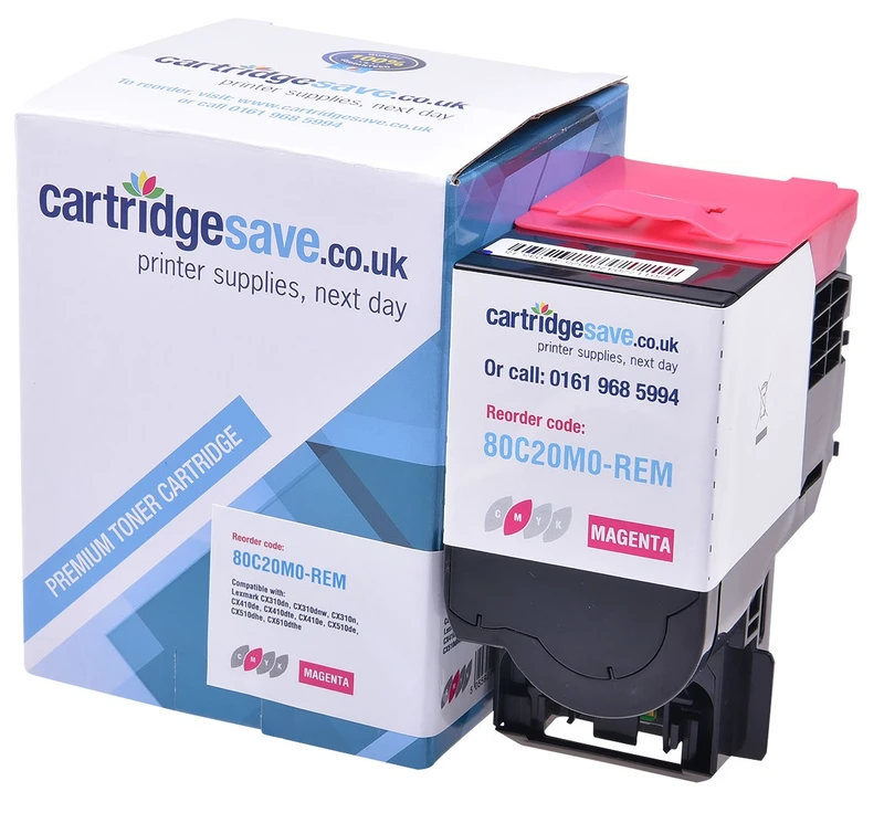 Compatible Lexmark 802M Magenta Toner Cartridge - (80C20M0)