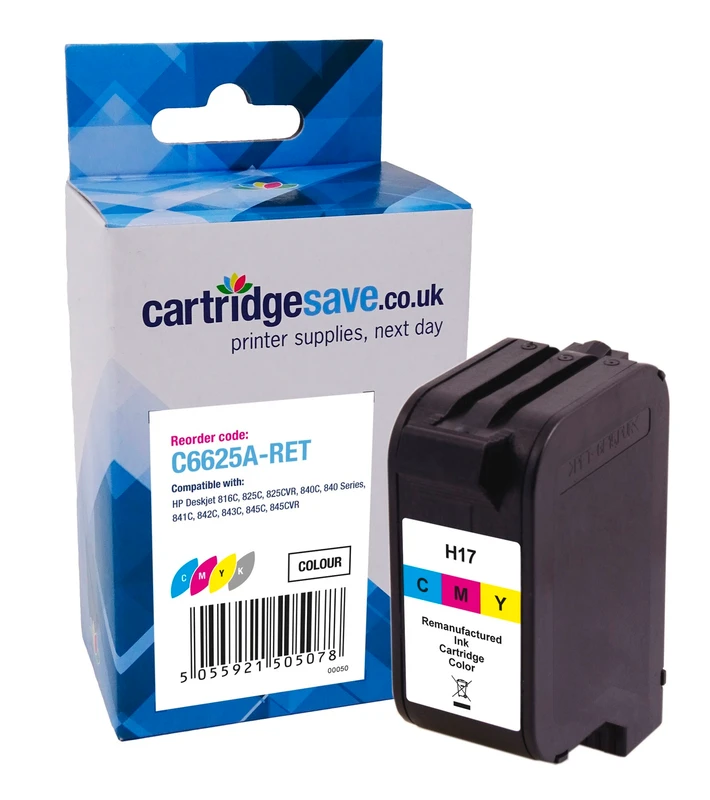 Compatible HP 17 Tri-Colour Printer Cartridge - (C6625A)