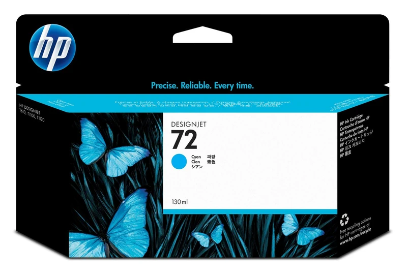 HP 72 High Capacity Cyan Ink Cartridge - (Vivera C9371A)