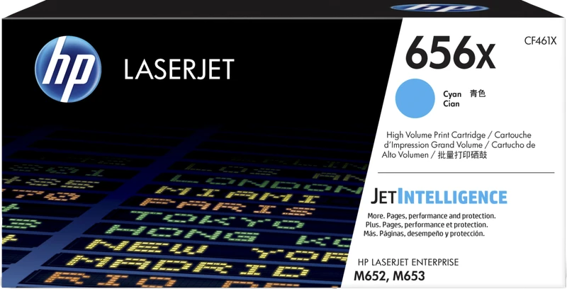 HP 656X High Capacity Cyan Toner Cartridge - (CF461X)