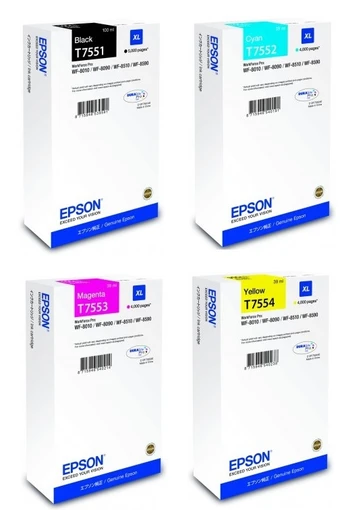 Epson T755 High Capacity 4 Colour Ink Cartridge Multipack