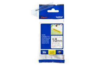 Brother TZe-S141 Black On Clear Strong Adhesive Laminated P-Touch Labelling Tape 18mm x 8m