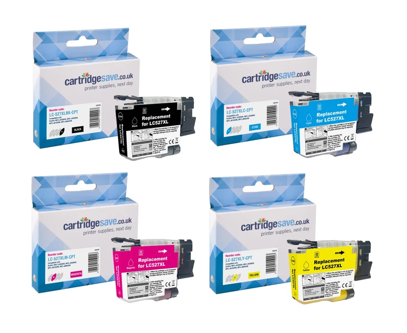 Compatible High Capacity Brother LC-527XL 4 Colour Ink Cartridge Multipack