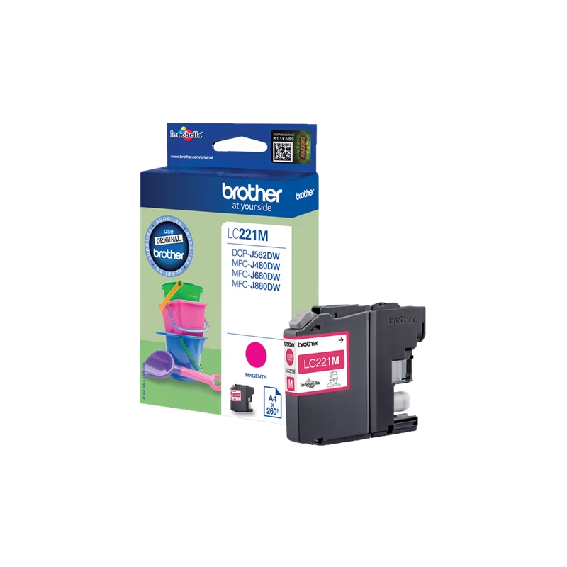 Brother LC221M Light User Magenta Ink Cartridge