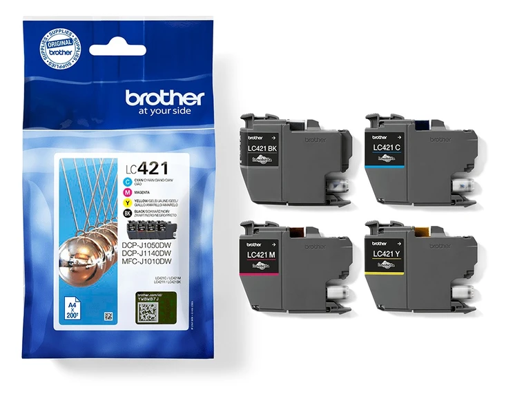 Brother LC421VAL 4 Colour Ink Cartridge Multipack
