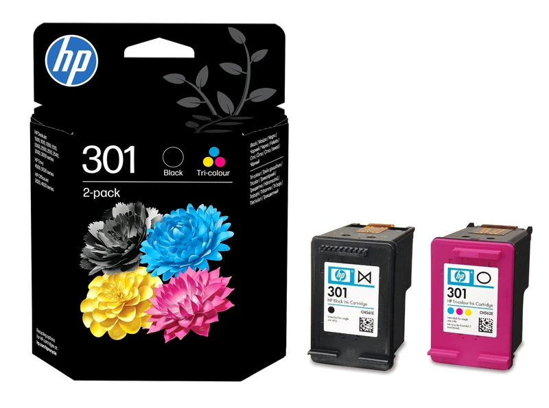 HP 301 Black & Tri-Colour Ink Cartridge Multipack (N9J72AE)