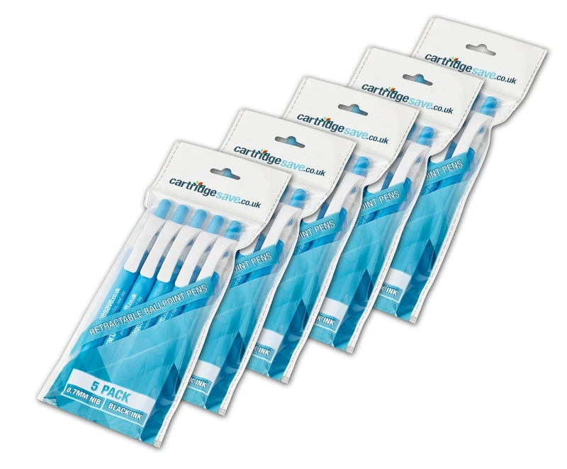 Pack of 25 Cartridge Save Pens - Black ink