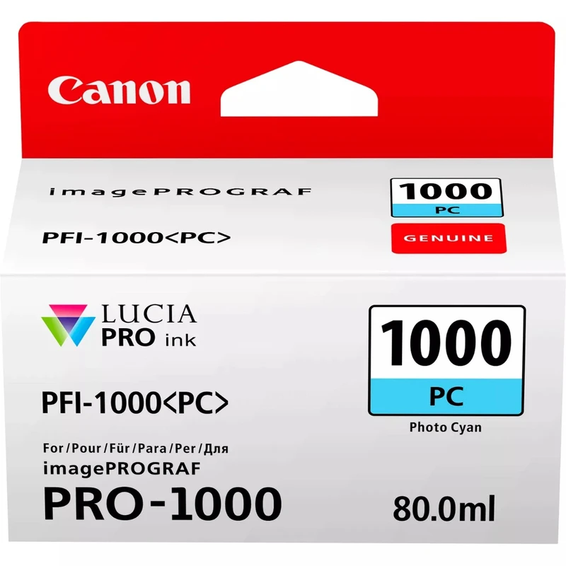 Canon PFI-1000PC Photo Cyan Ink Cartridge - (0550C001)