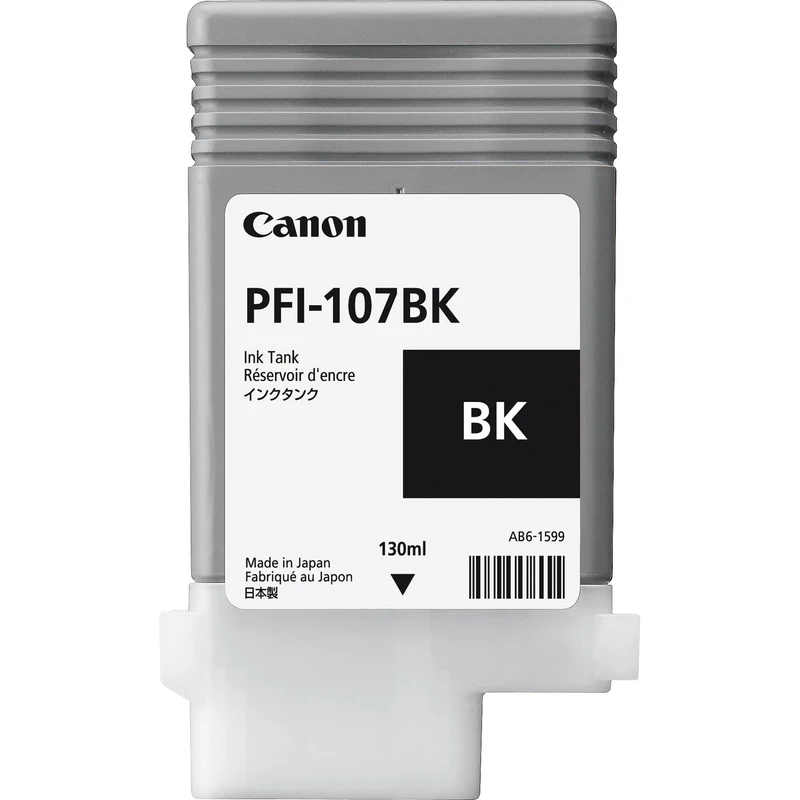 Canon PFI-107BK Black Ink Cartridge - (6705B001AA)