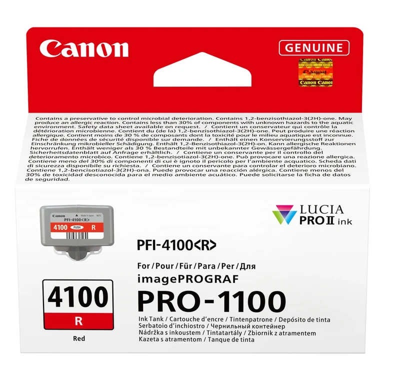 Canon PFI-4100R Red Ink Cartridge - (6785C001)
