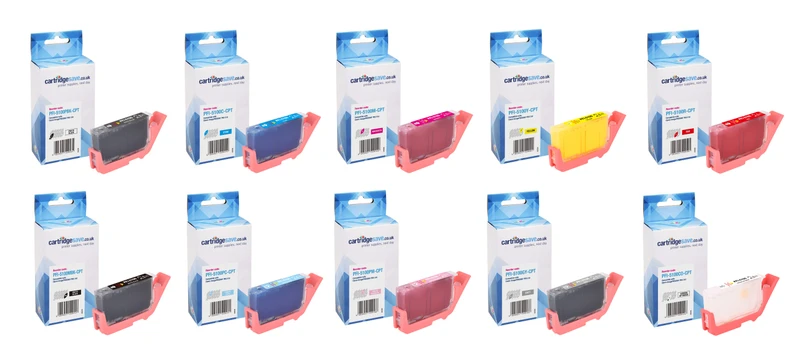Compatible Canon PFI-5100 10 Colour Ink Cartridge Multipack