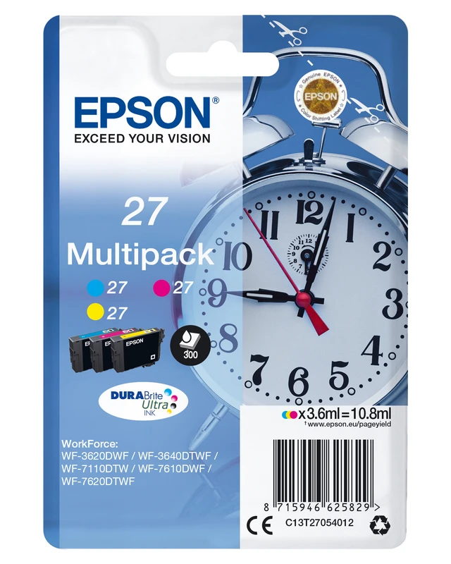 Epson 27 3 Colour Ink Cartridge - (T2705 Alarm Clock)
