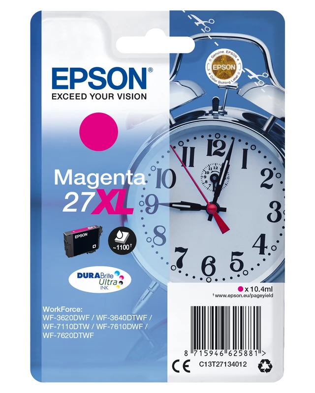 Epson 27XL High Capacity Magenta Ink Cartridge - (T2713 Alarm Clock)