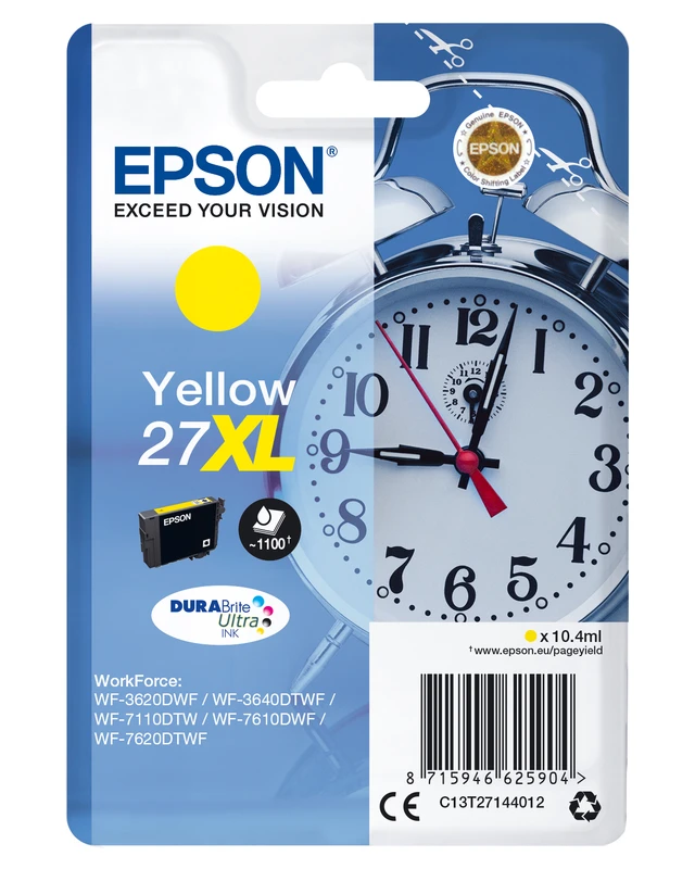 Epson 27XL High Capacity Yellow Ink Cartridge - (T2714 Alarm Clock)