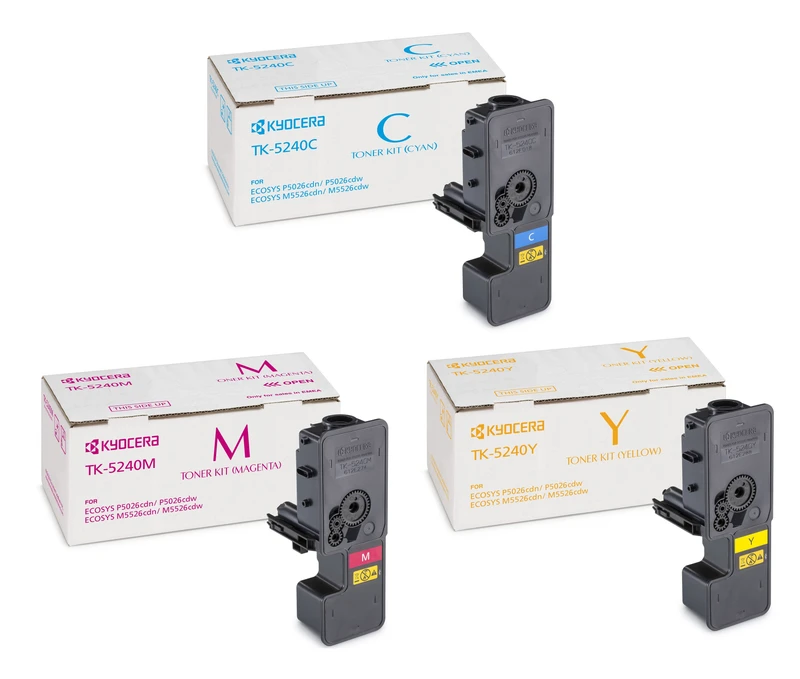 Kyocera TK-5240 3 Colour Toner Cartridge Multipack