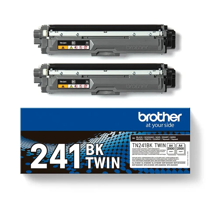 Brother TN-241BK Black Toner Cartridge Twin Pack