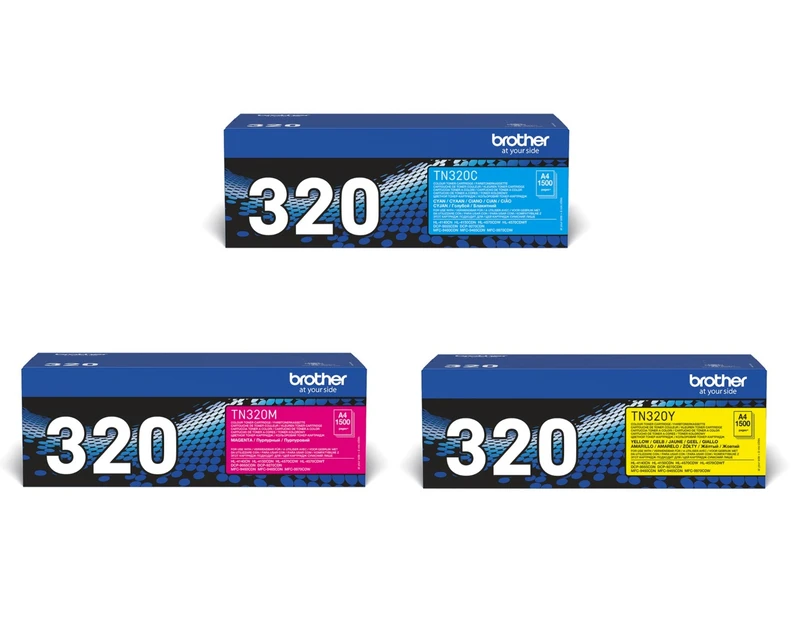 Brother TN-320 3 Colour Toner Cartridge Multipack
