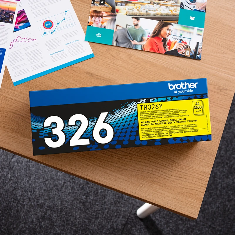 Brother TN-326Y High Capacity Yellow Toner Cartridge