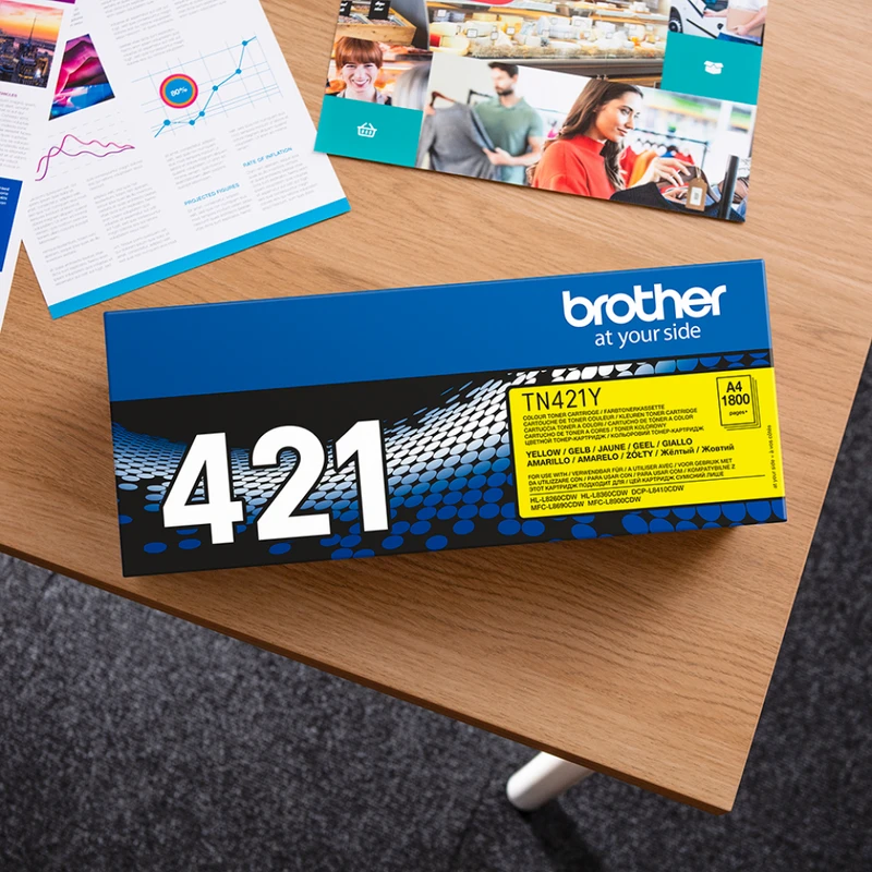 Brother TN-421Y Yellow Toner Cartridge