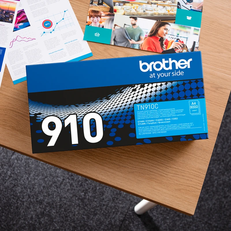 Brother TN-910C High Capacity Cyan Toner Cartridge
