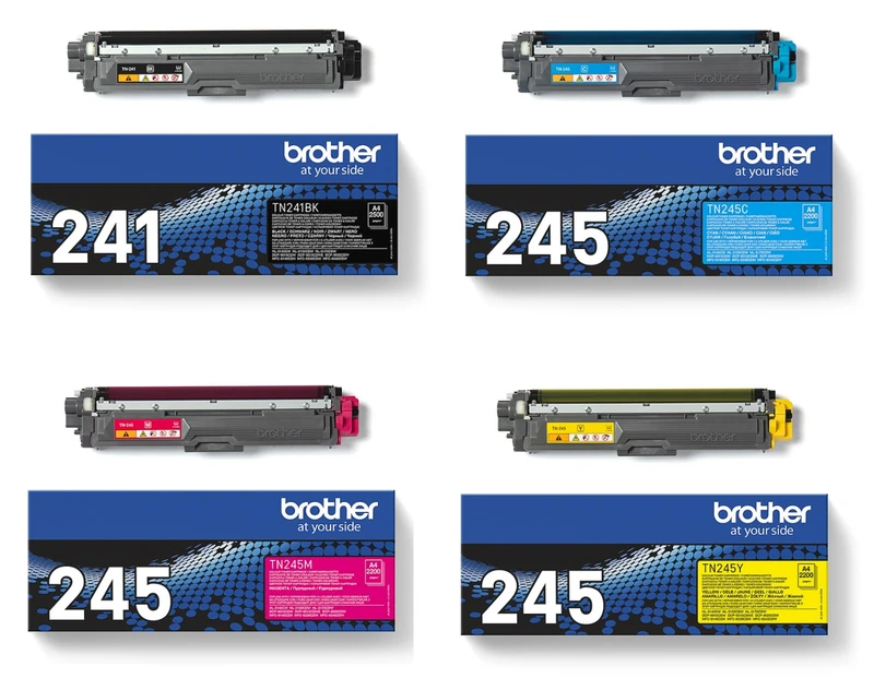 Brother TN-241 / TN-245 4 Colour Toner Cartridge Multipack