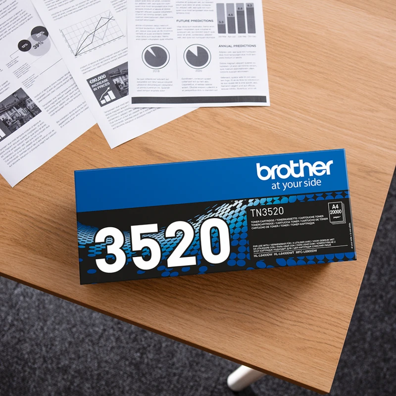 Brother TN-3520 Ultra High Capacity Black Toner Cartridge