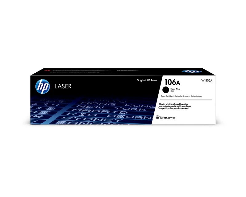 HP 106A Black Toner Cartridge - (W1106A)