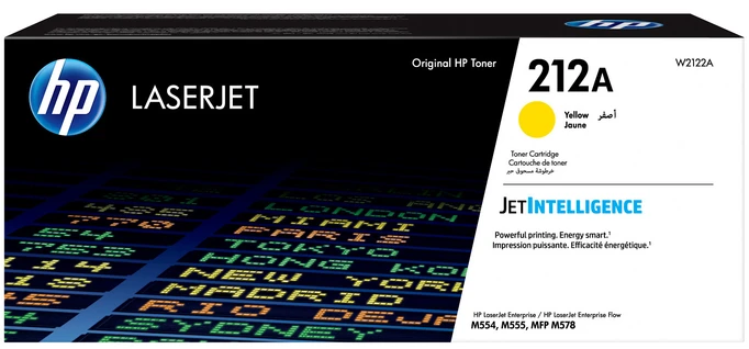 HP 212A Yellow Toner Cartridge - (W2122A)