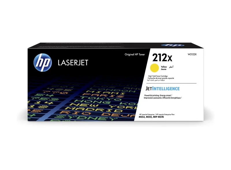 HP 212X High Capacity Yellow Toner Cartridge - (W2122X)