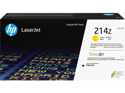 HP 214Z Extra High Capacity Yellow Toner Cartridge - (W2142Z)