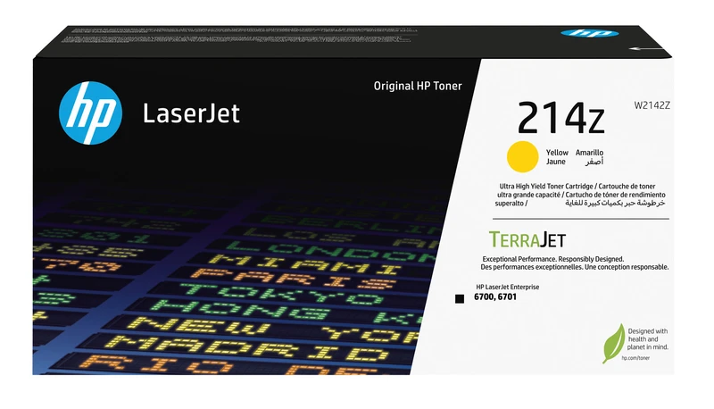 HP 214Z Extra High Capacity Yellow Toner Cartridge - (W2142Z)