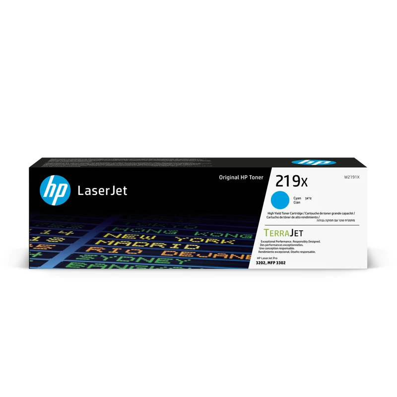 HP 219X High Capacity Cyan Toner Cartridge - (W2191X)