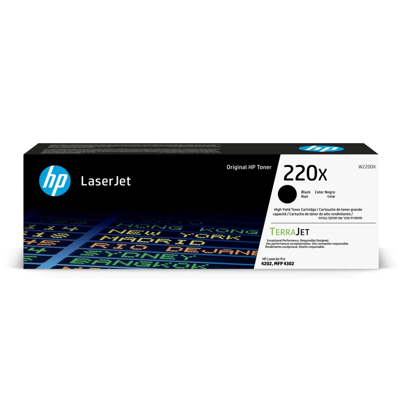 HP 220X High Capacity Black Toner Cartridge - (W2200X)