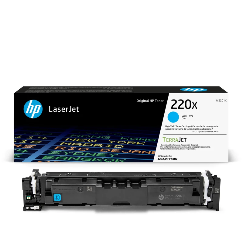 HP 220X High Capacity Cyan Toner Cartridge - (W2201X)