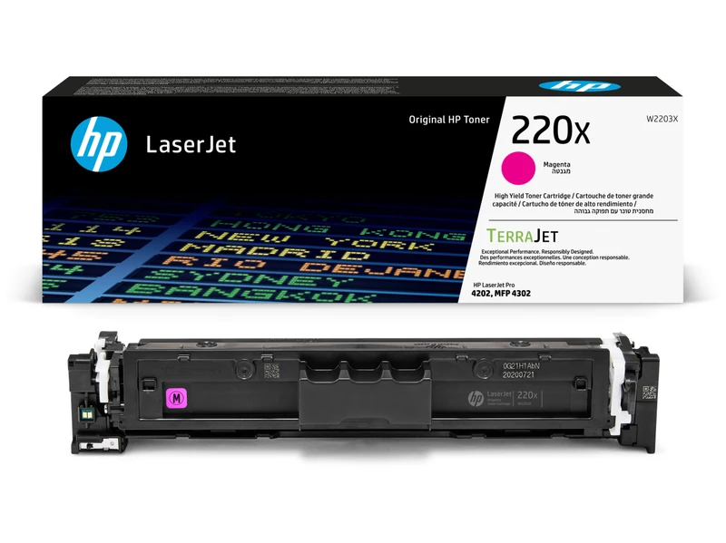 HP 220X High Capacity Magenta Toner Cartridge - (W2203X)