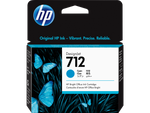 HP 712 Cyan Ink Cartridge - (3ED67A)