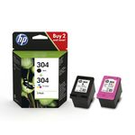 HP 304 Black & Tri-Colour Ink Cartridge Multipack (3JB05AE)