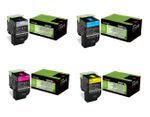 Lexmark 802H 4 Colour High Capacity Return Program Toner Cartridge Multipack