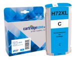 Compatible HP 72 High Capacity Cyan Ink Cartridge - (C9371A)